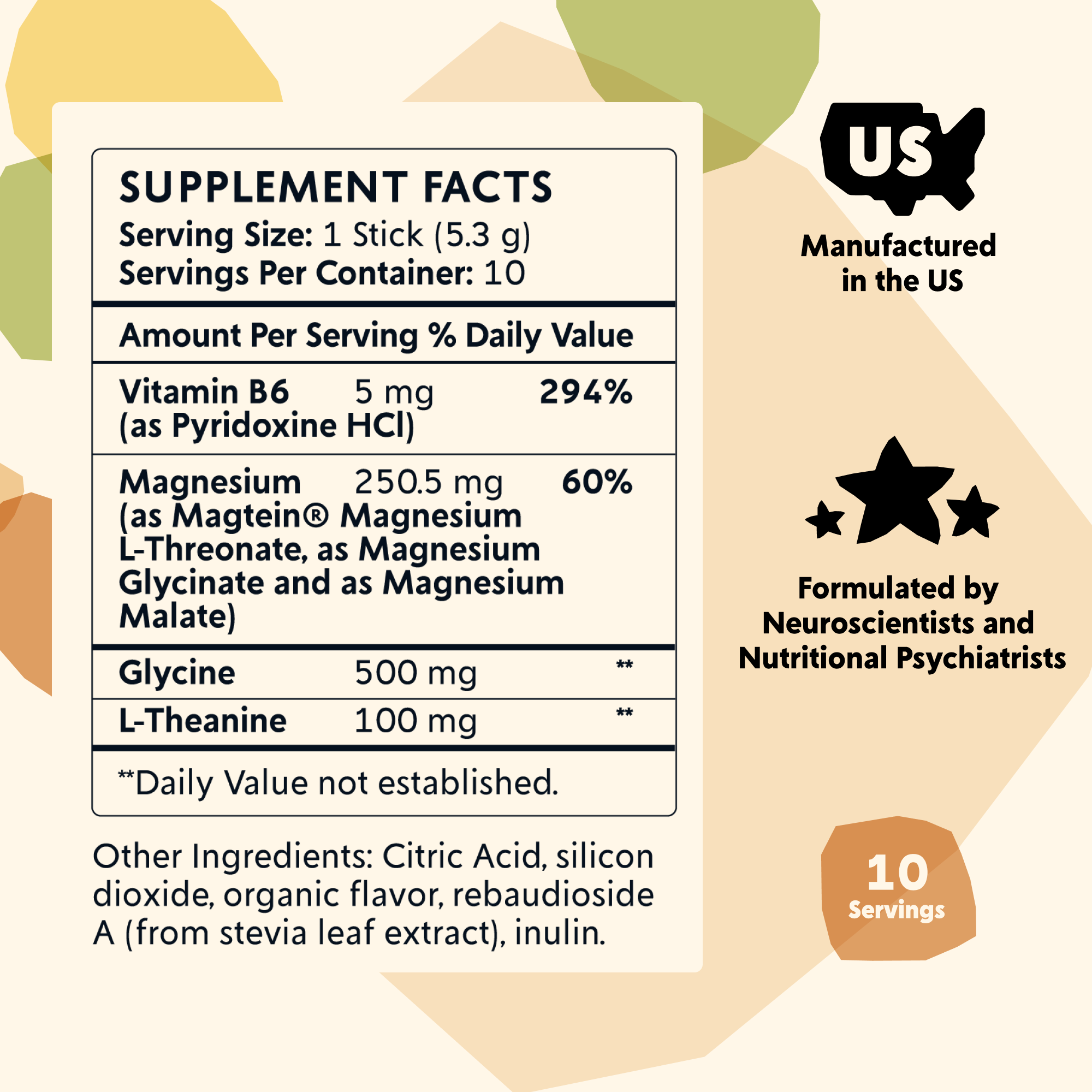 Mood Magnesium Stick Packs