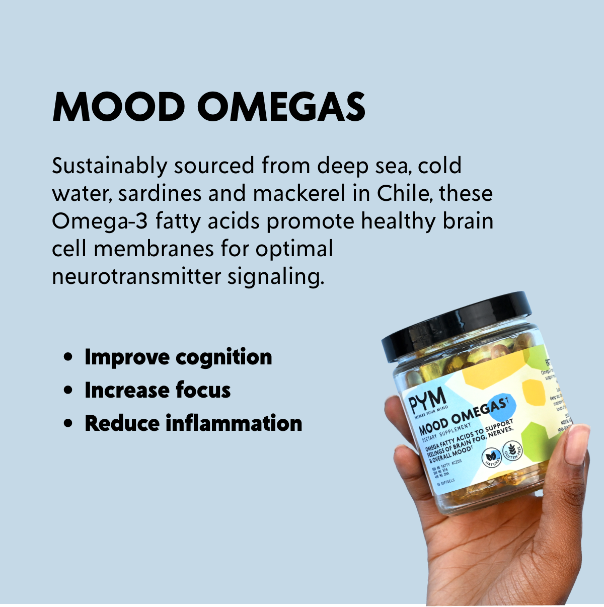 Mood Omegas for mental well-being